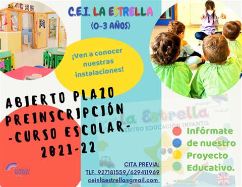 Cartel del periodo de matriculación curso 2026/27